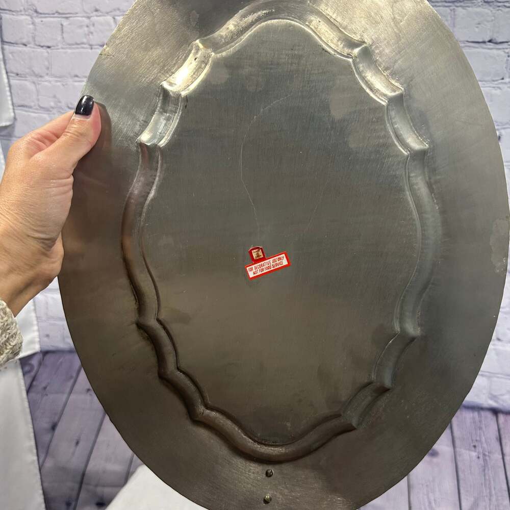 Moose Head Metal Serving Tray , 16”x12”X1" , Vintage - Picture 8 of 8